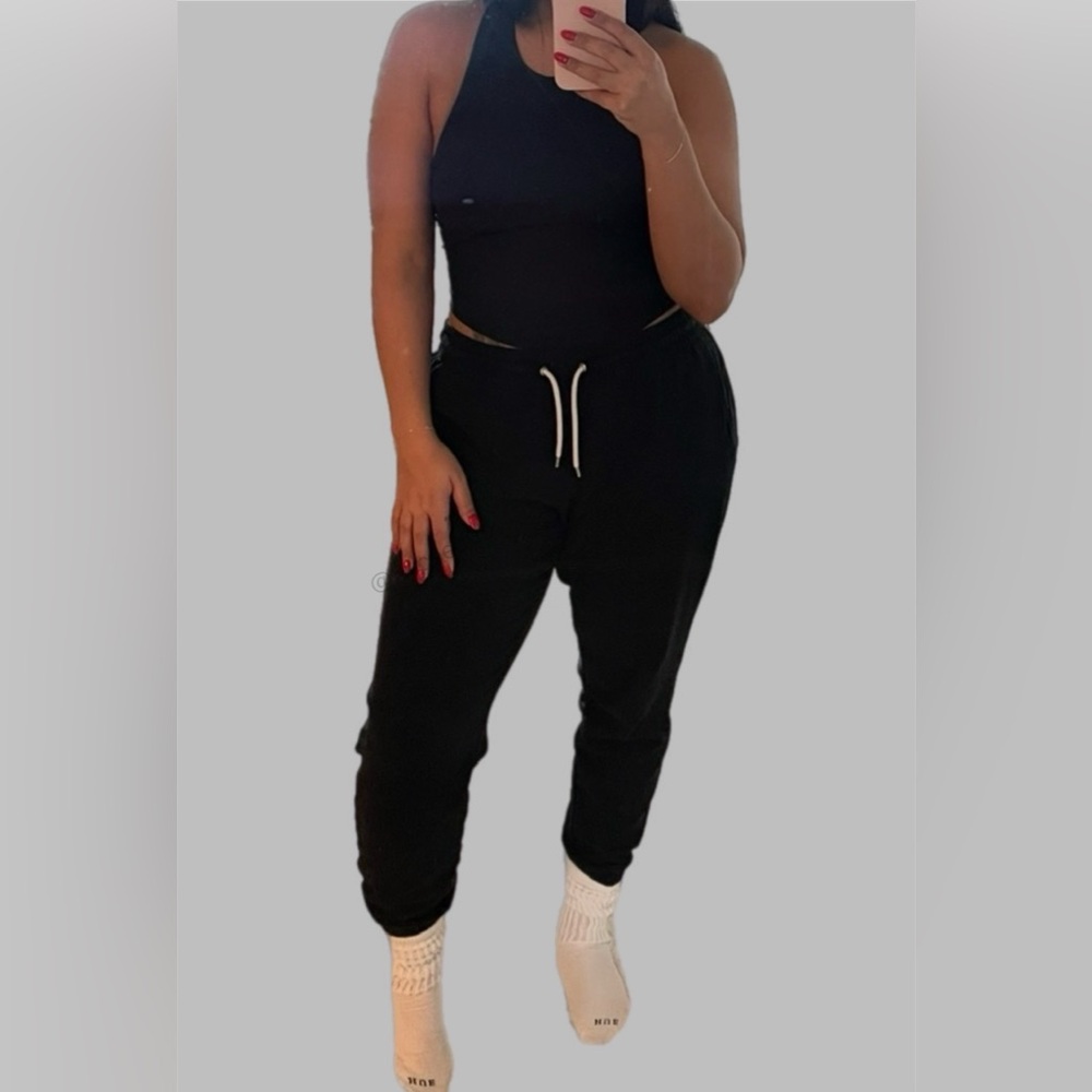 GAP Vintage Soft Classic Joggers & Oversized Hoodie Set - True Black - Picture 2 of 2